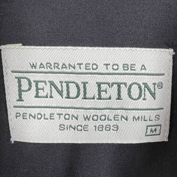 VTG Pendleton Men M 100% Wool Flannel Shacket Vintage Jacket Flannel Fully Lined - Picture 13 of 16
